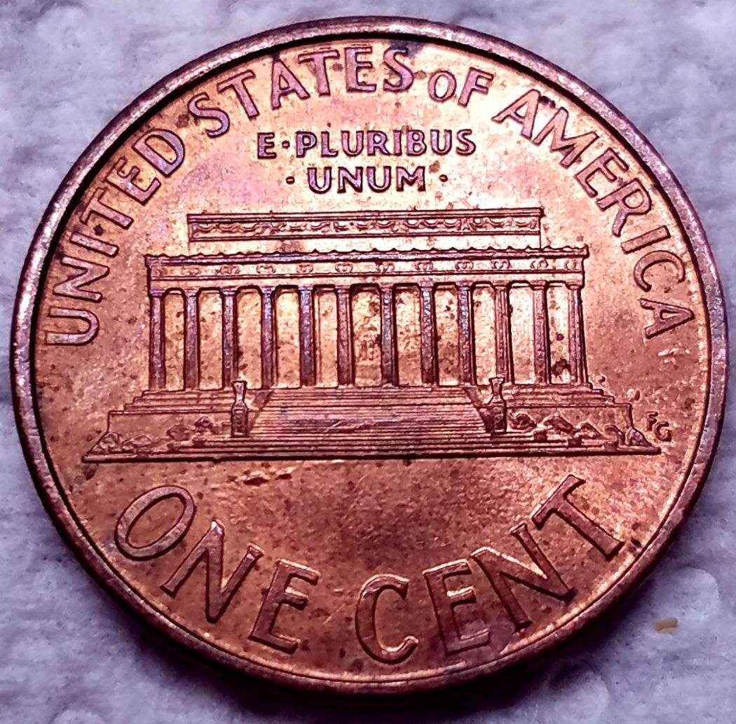 1993-P-Lincoln-Cent-Struck-Through-Metal-Half-Disc-Or-Metal-Clip?